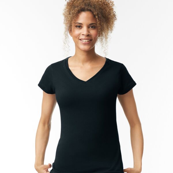 Gildan Ladies SoftStyle® V Neck T-Shirt Thumbnail