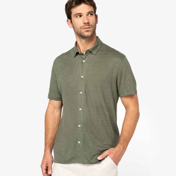 Spasso Short Sleeve Linen Shirt Thumbnail